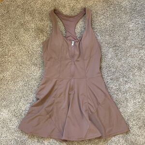 Popflex Mauve Match Point Zip Up Dress